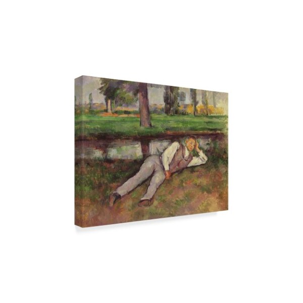 Paul Cezanne 'Boy Resting' Canvas Art,14x19